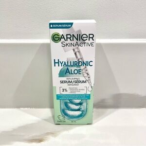 🟤2/$25 NEW Garnier SkinActive Hyaluronic Acid Replumping Serum w/ Aloe Vera